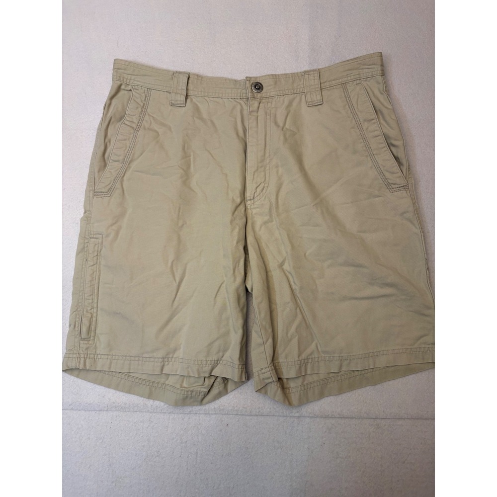 Columbia Omni-Shield Cargo Shorts Mens 36 Tan Khaki Hiking Outdoor Utility 9L